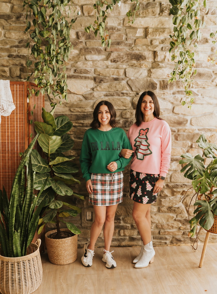 PREORDER- White Christmas Plaid Skort