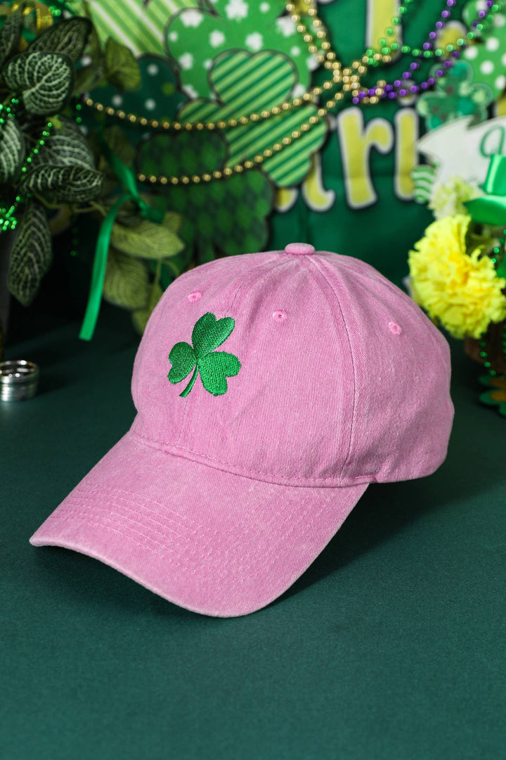 St Patricks Shamrock Embroidered Baseball Cap