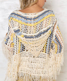 Cari Crochet Color Block Cardigan (2 colors)