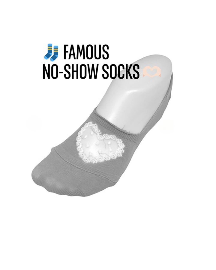 Famous No-Show Socks Heart Mesh (That Don’t Fall Off!)