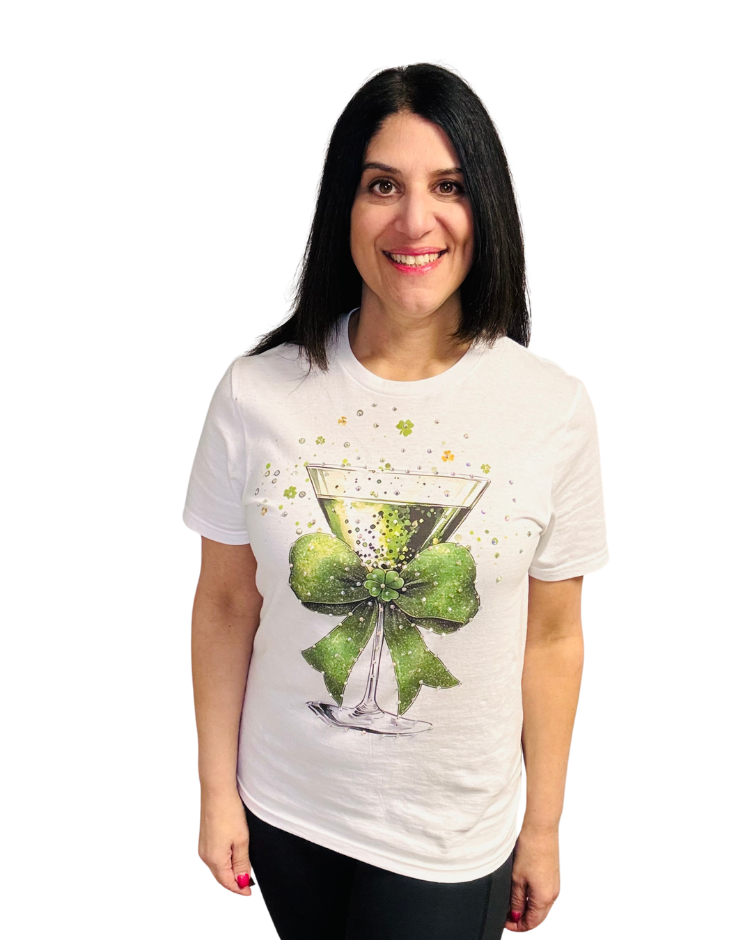 Shamrock Martini w/ Bling T