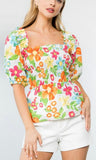 Floral Frenzy Luxury Top(preorder)