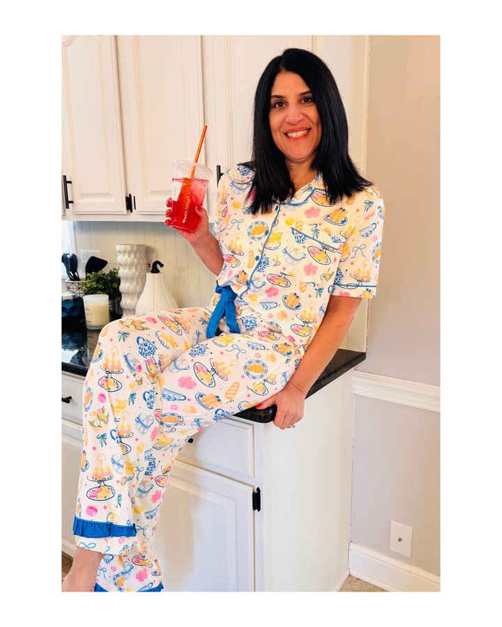 Sunday Brunch Ruffle Pajama Set