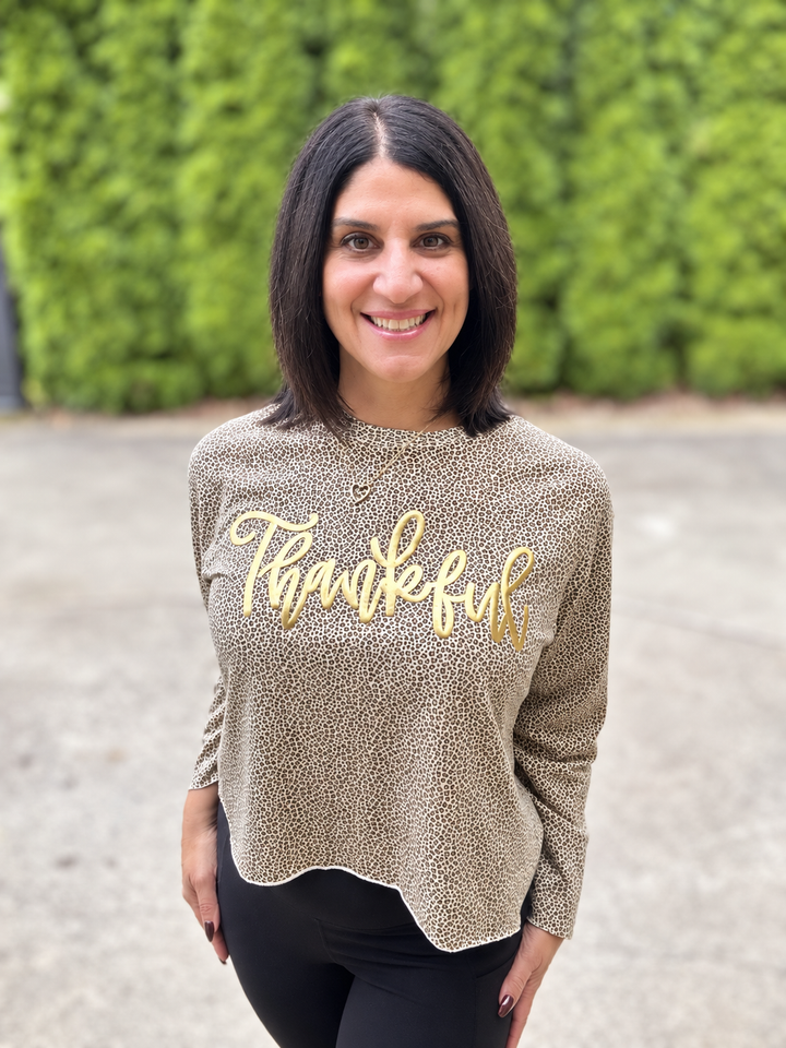 Thankful Lena Leopard Top