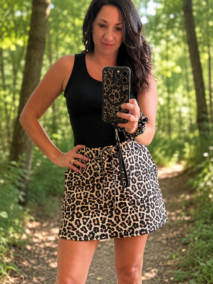 Safari Chic Leopard Skort