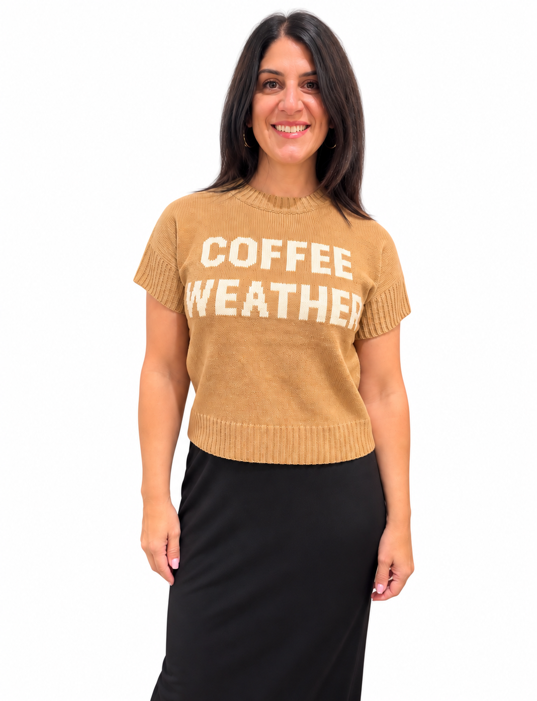 Coffee Weather Cutie Sweater Top