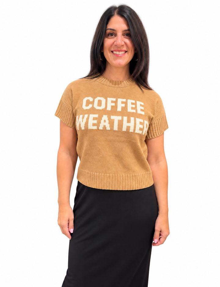 Coffee Weather Cutie Sweater Top