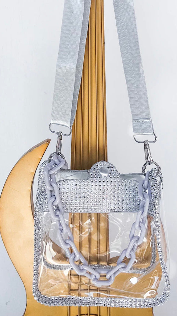Show Off Clear Crossbody (Silver or Gold)