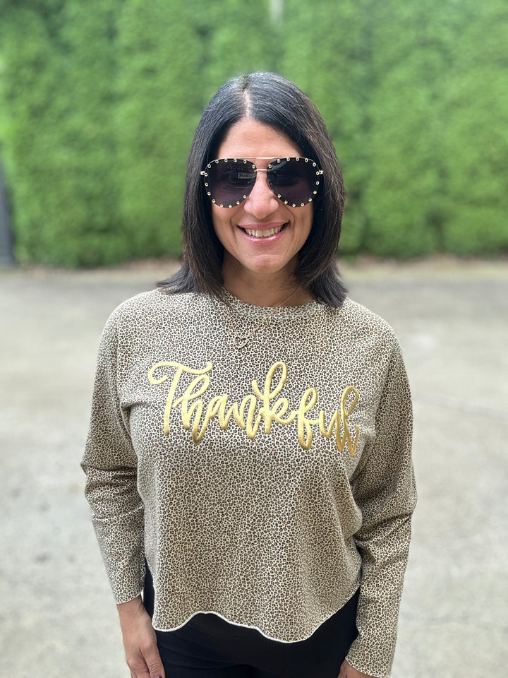 Thankful Lena Leopard Top