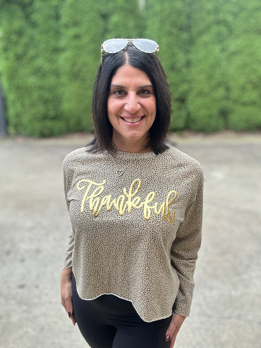 Thankful Lena Leopard Top