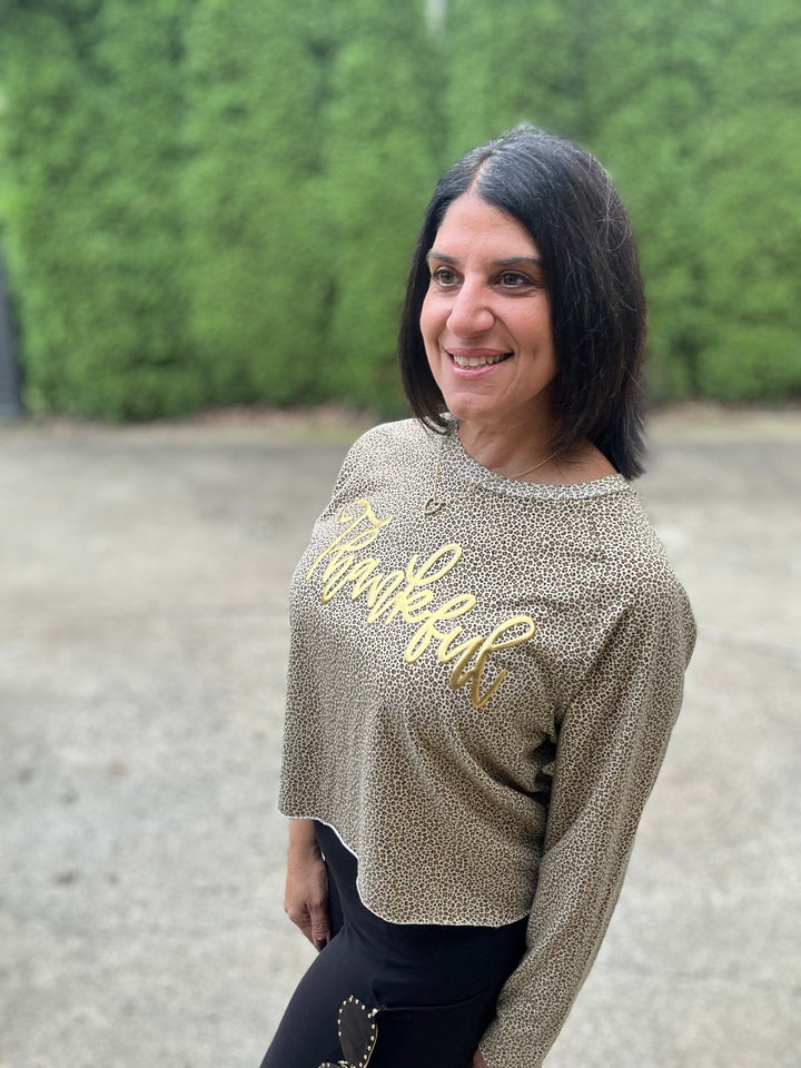 Thankful Lena Leopard Top