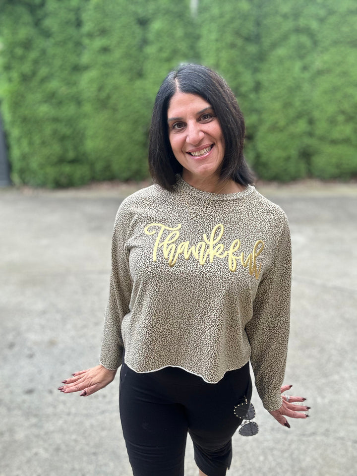 Thankful Lena Leopard Top