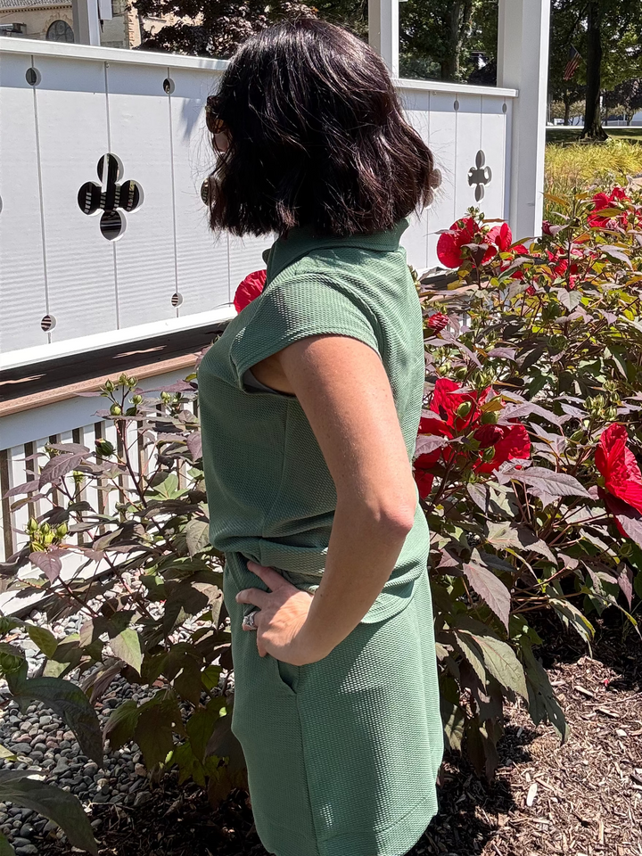 Make It Count Cap Sleeve Set Sage