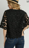 Sweet Pea Scalloped Floral Lace Top(preorder)