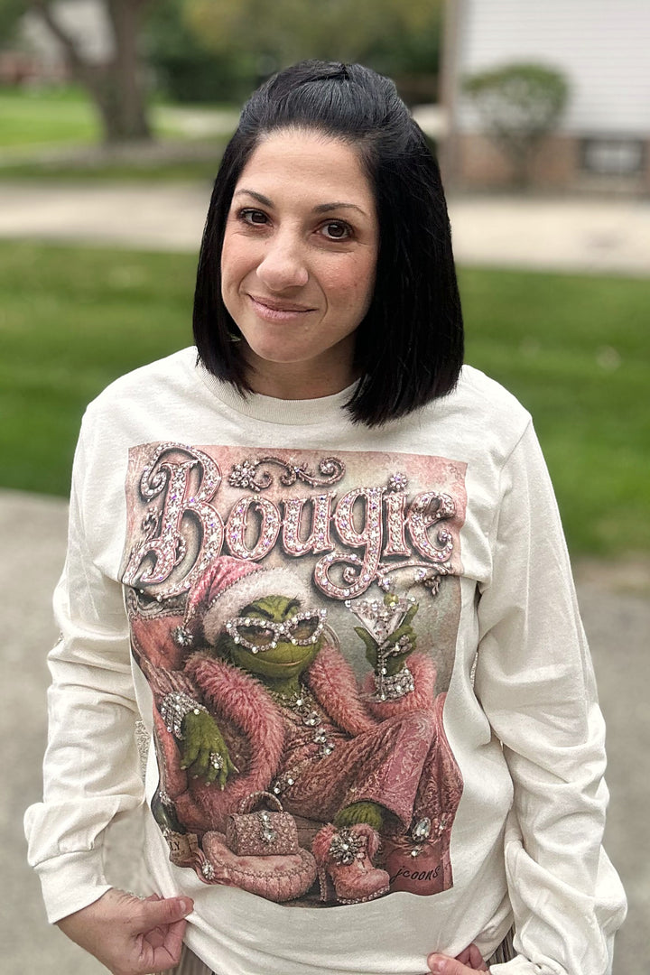 Bougie Grinch Holiday Long Sleeve Tee