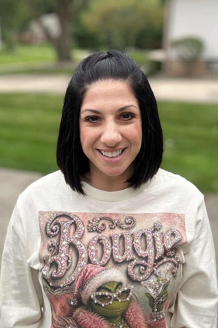 Bougie Grinch Holiday Long Sleeve Tee