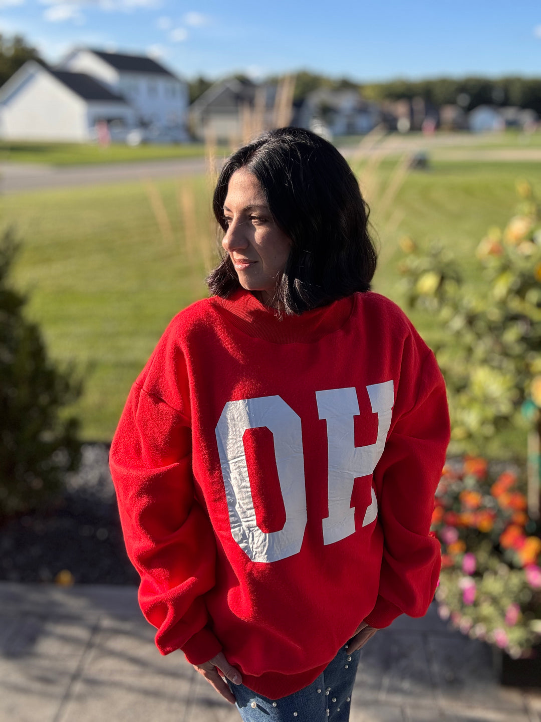 OH-IO Reversible Mock Sweatshirt
