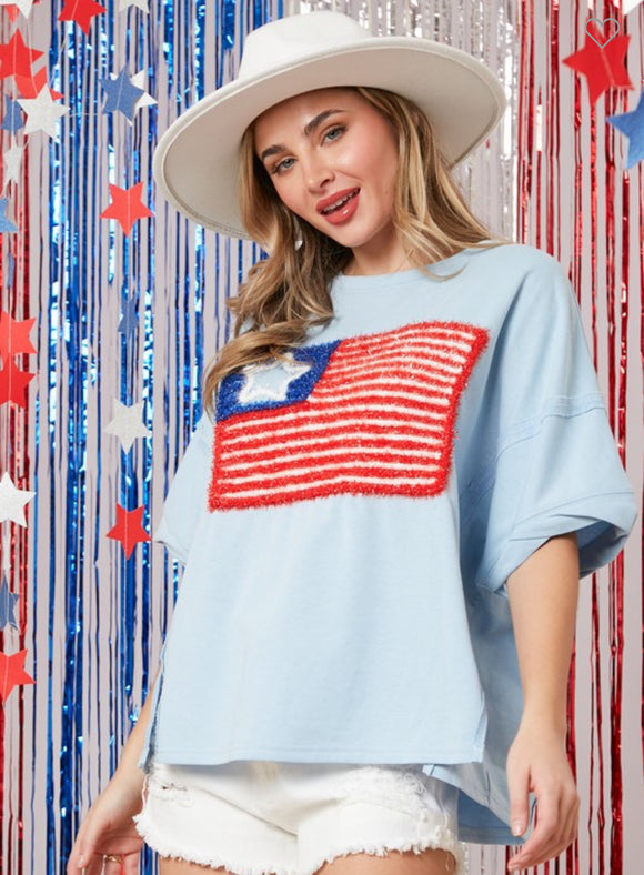 Freedom Flag Luxe Top