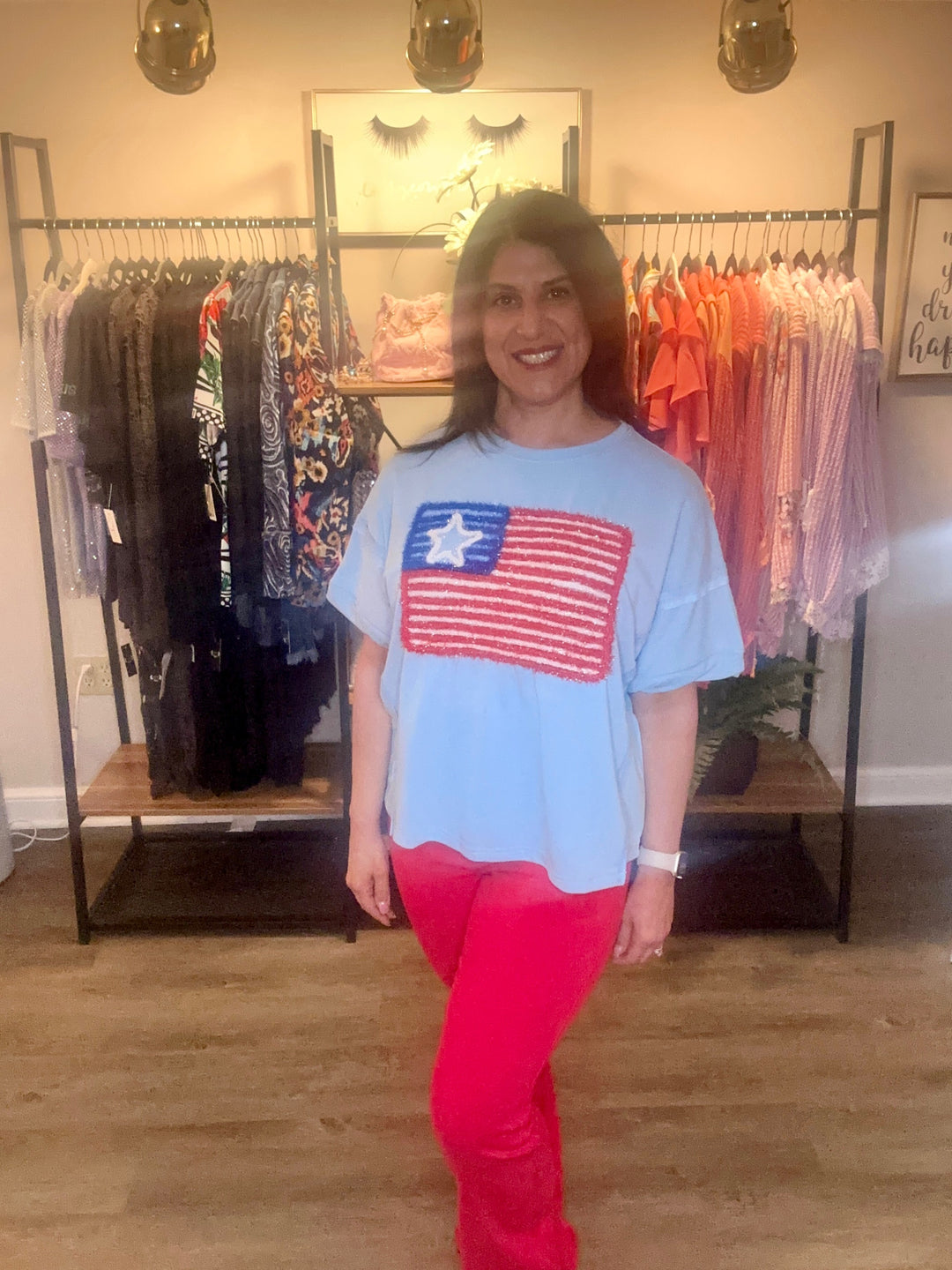 Freedom Flag Luxe Top