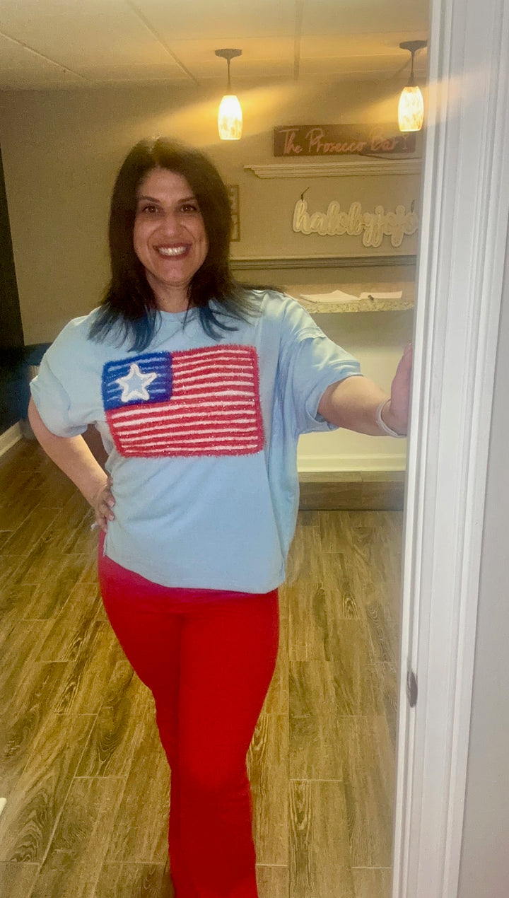 Freedom Flag Luxe Top