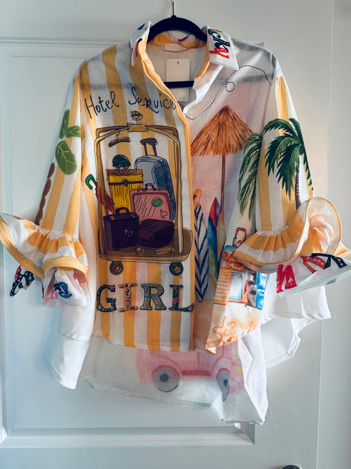 Vacay Printed Blouse