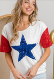 Star Spangled Sequin Top
