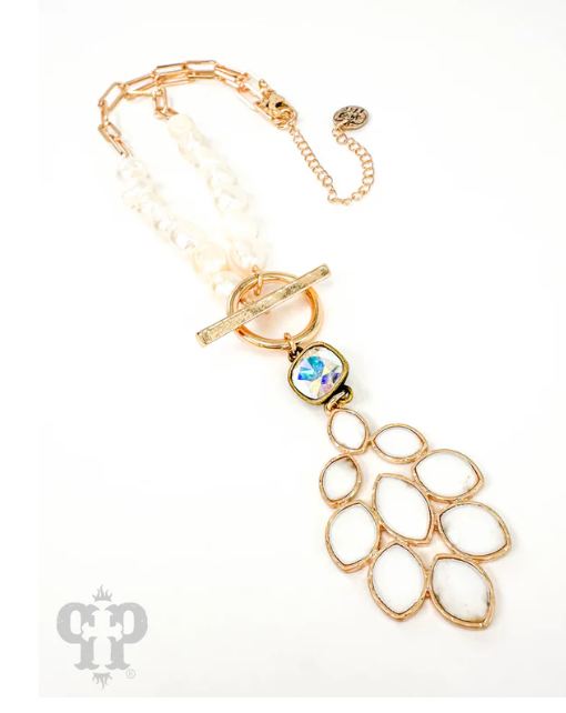 Vintage Pearl Chandelier Necklace