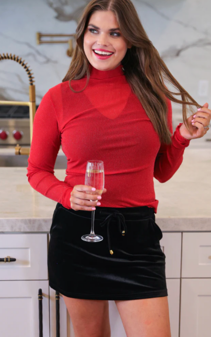 Keigan Mesh Top Glitter (5 colors)