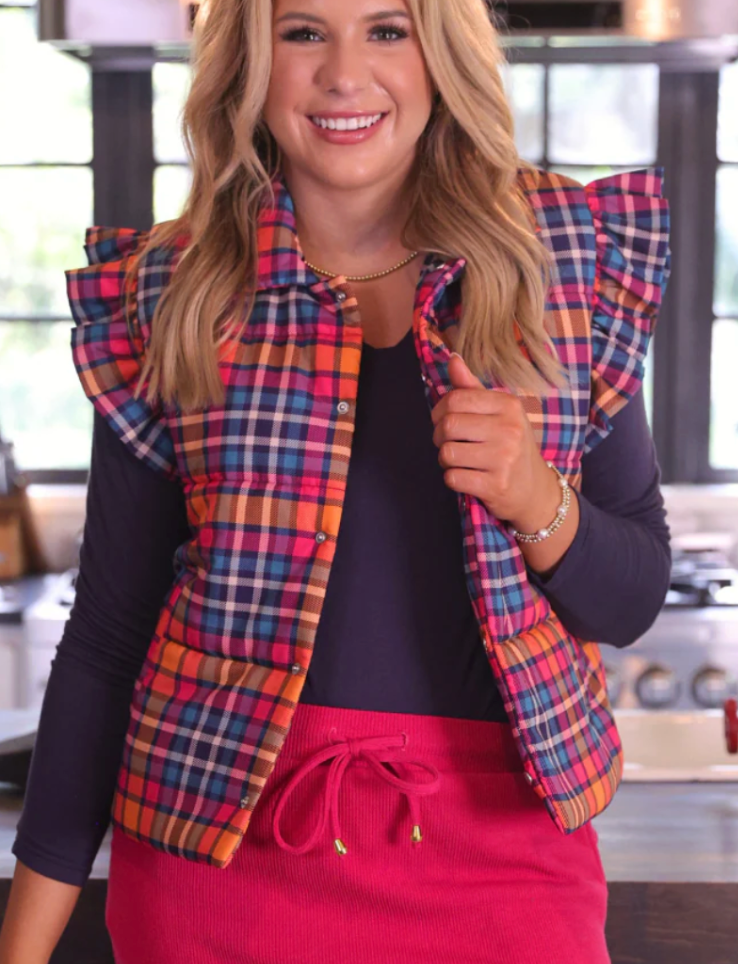 Holly Jolly Puffer Vest (6 styles)