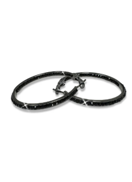 Inside Out Crystal Hoops