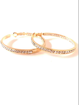 Inside Out Crystal Hoops