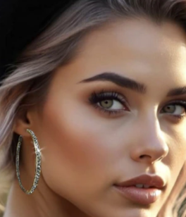 Inside Out Crystal Hoops