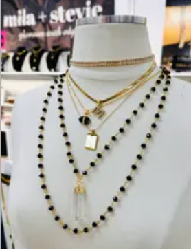 Ari Dainty Pearl Letter Necklace