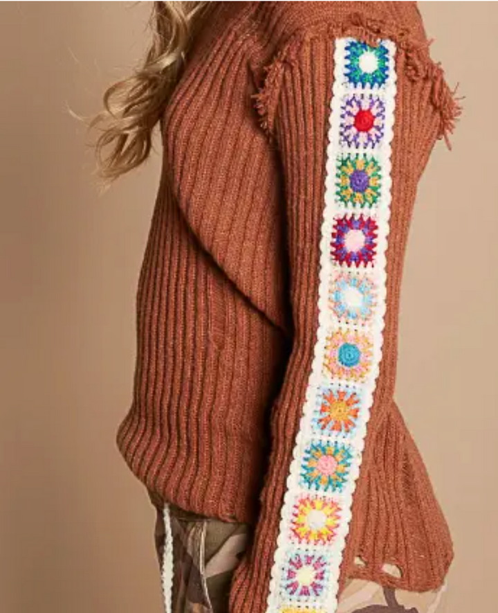 Patchwork Pol Crochet Sweater