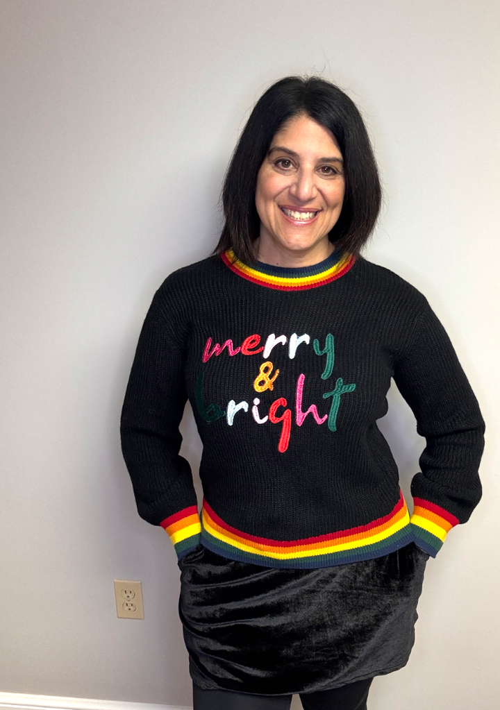 Glitter Merry & Bright Sweater POS