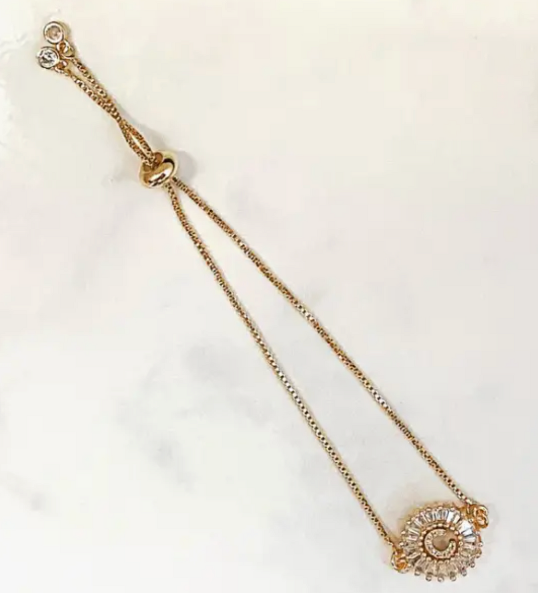 Ellie Dainty Letter Bracelet