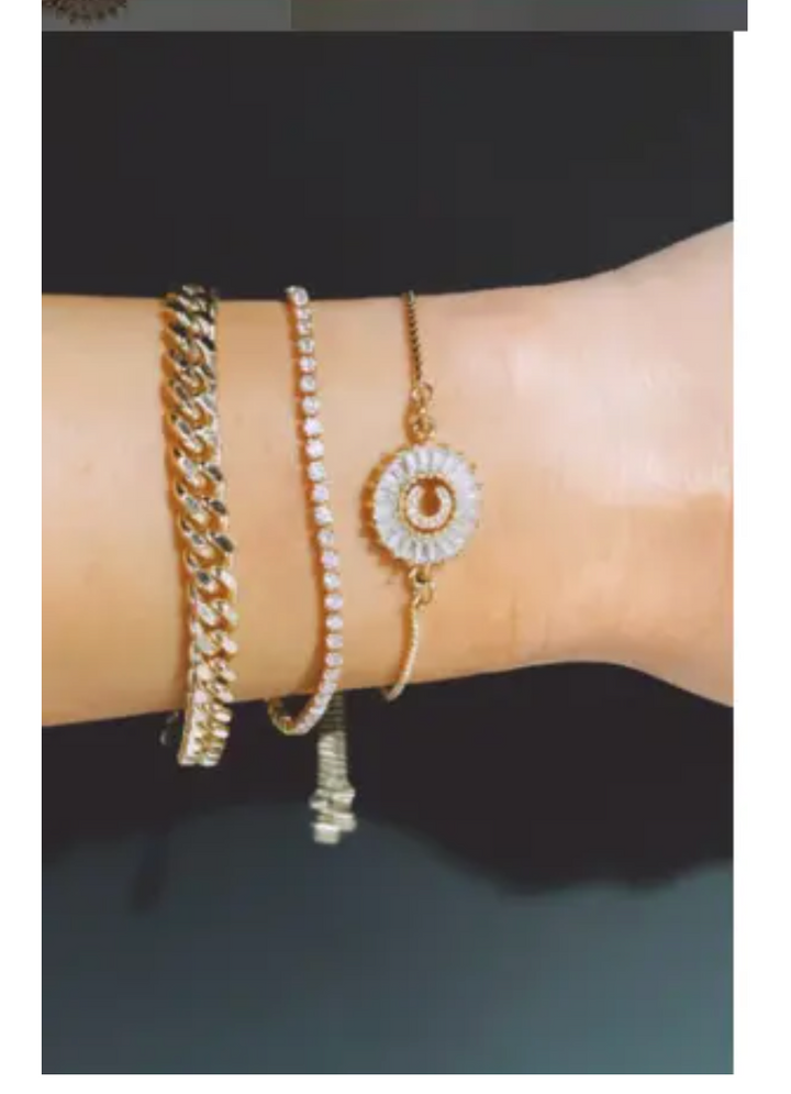 ESTE Cuban chain layering bracelet