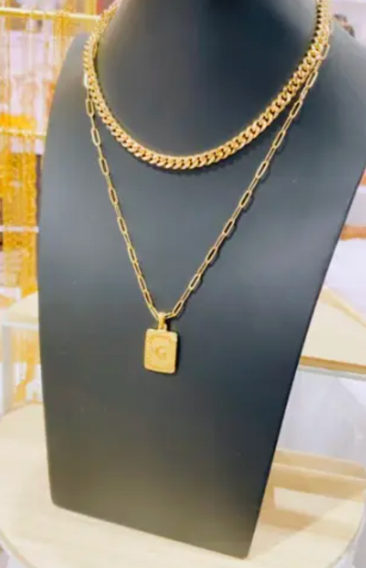 ESTE Cuban Chain Layering Necklace