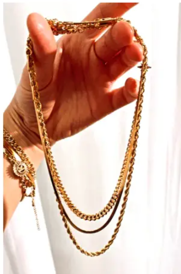 ESTE Cuban Chain Layering Necklace