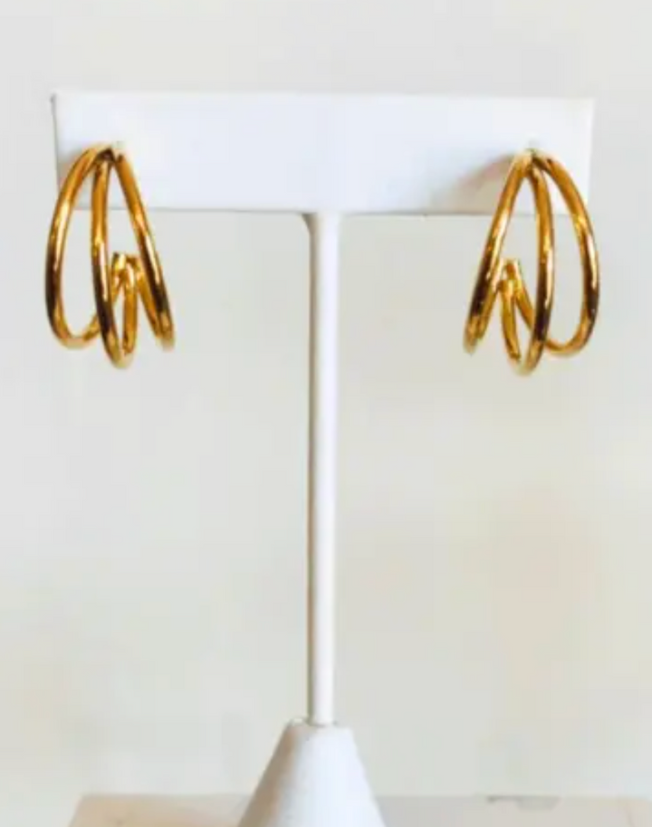 Madison Triple Circle Hoops