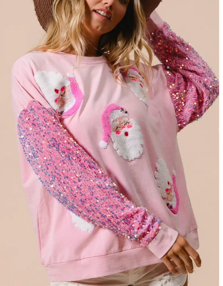 Santa's Helper Sequin Pullover