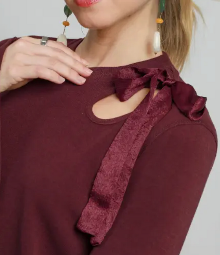 Merlot Bow Top