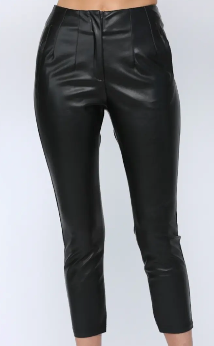 Faux Leather Pants