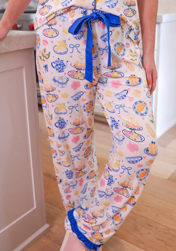 Sunday Brunch Ruffle Pajama Set