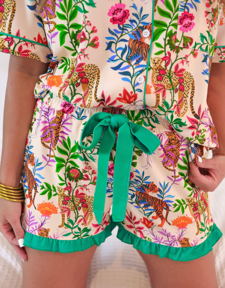 Jungle Oasis Ruffle Pajama Set