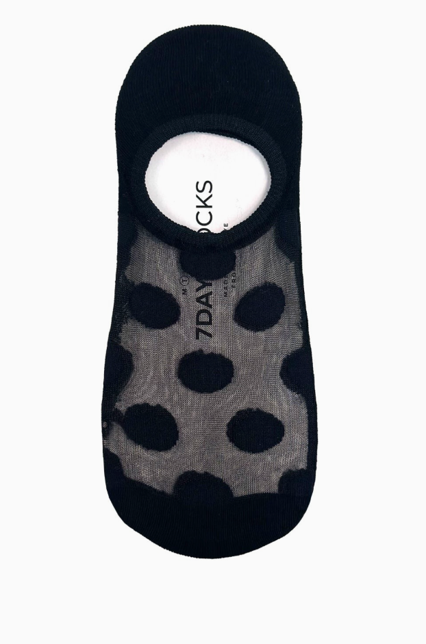 Women's Famous No Show Polka Dot Socks