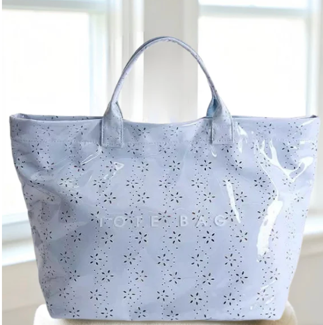 Seaside Eyelet Tote (5 colors) ETA 6/15