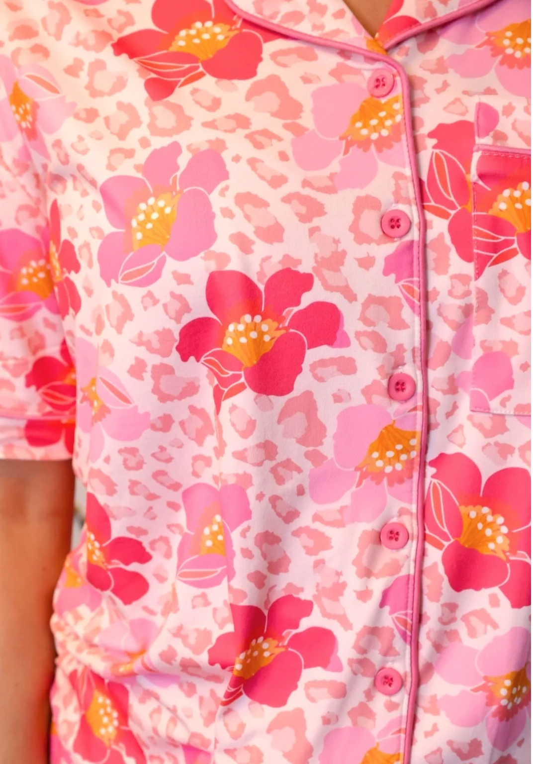 Spotted in Bloom Ruffle Pajama Set (plus too)