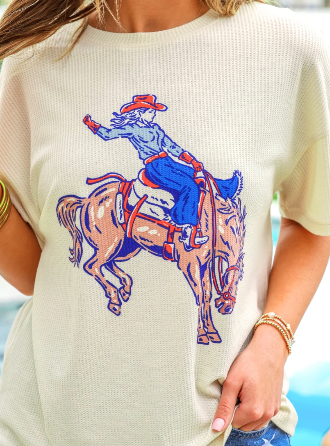 Rodeo Queen Waffle Tee