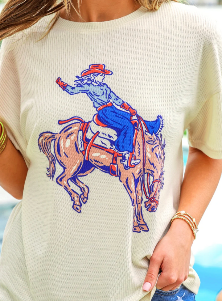 Rodeo Queen Waffle Tee